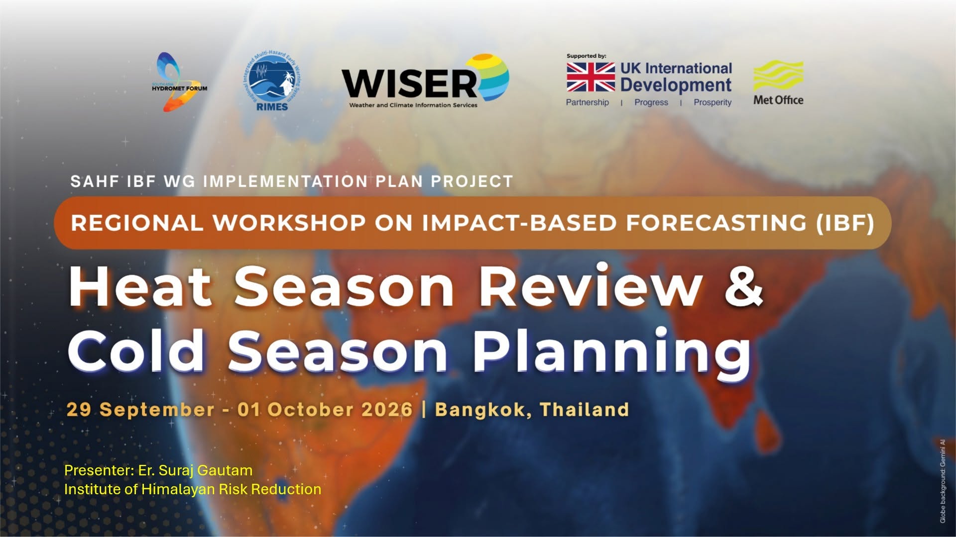 IHRR Shares Nepal’s Experience in Cold Wave Anticipatory Action and Impact-Based Forecasting at Regional Workshop